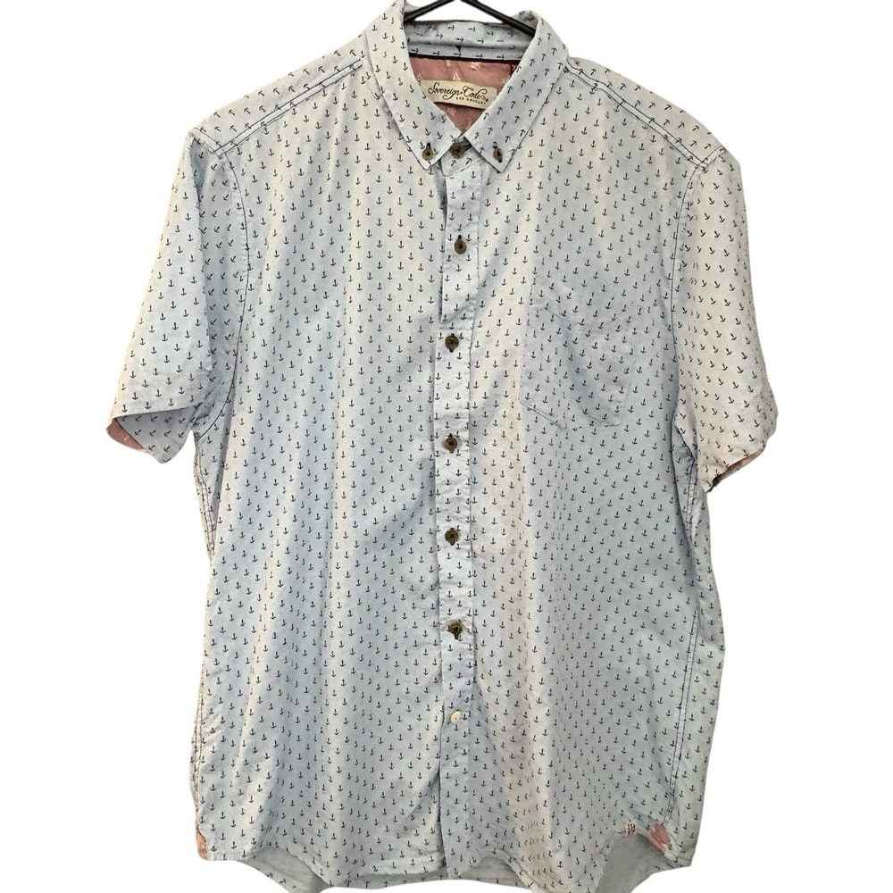 Sovereign Code Los Angeles Men's Long Sleeve Button Down Shirt‎ Size XL Anchors